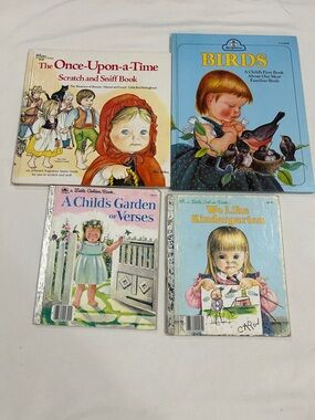 72HR🎁Sale Eloise Wilkin book lot:  Once-Upon-A-Time, Birds, Garden Verses